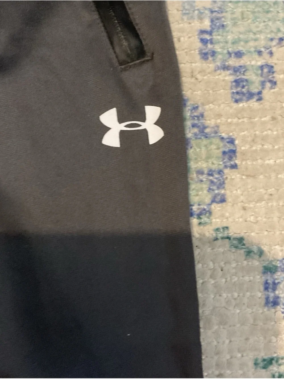 Under Armour Kids Black Athletic Joggers with Logo